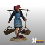 Samsui Woman Carrying Building Materials Figurine