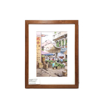 Heritage Water Colour Painting Morning Market in Chinatown by Loy Chye Chuan