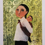 Original Heritage Painting: Majie with Baby by Patrick Yee