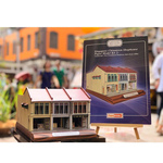 Singapore Chinatown Shophouse Paper Model Kit 2 Commercial - First Transitional Shophouse Style Early 1900s