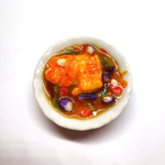 Handmade Miniature: Curry Fish Head by Madam Ang Miniature World