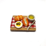 Bread with Butter Spread Miniature