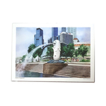 Heritage Watercolour A5 Print: Merlion Singapore by Loy Chye Chuan