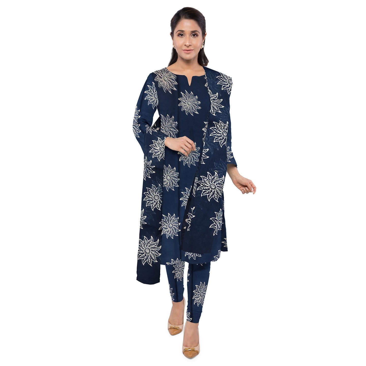 batik salwar suit material
