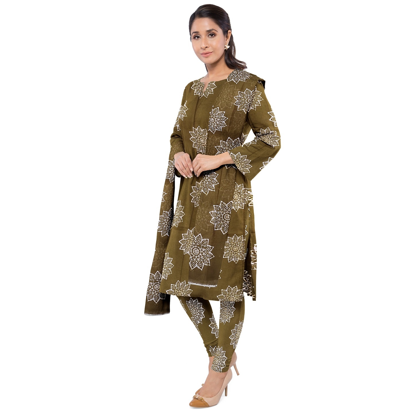batik salwar suit material