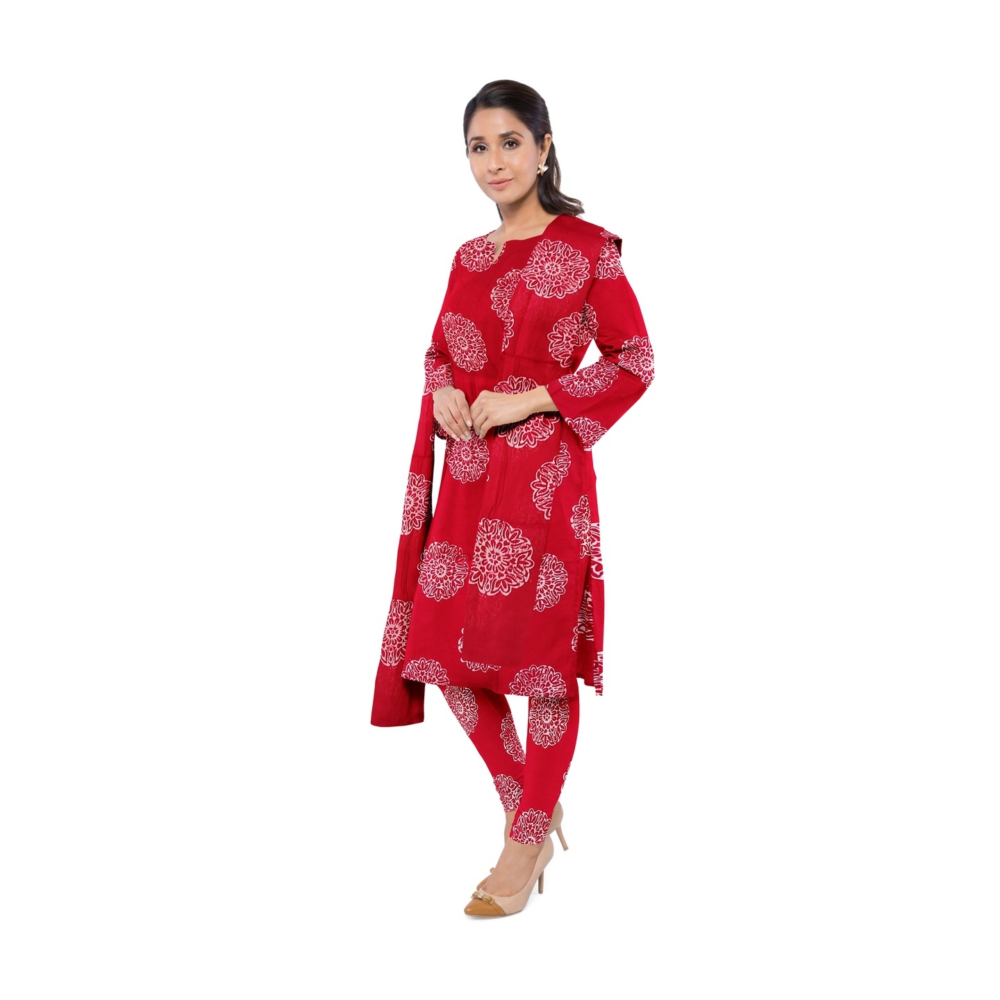 batik salwar suit material