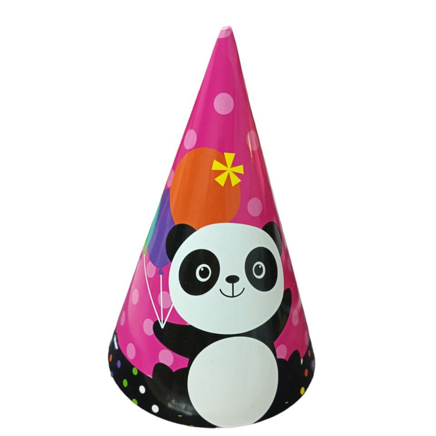 Cone Party Hat - PANDA PINK