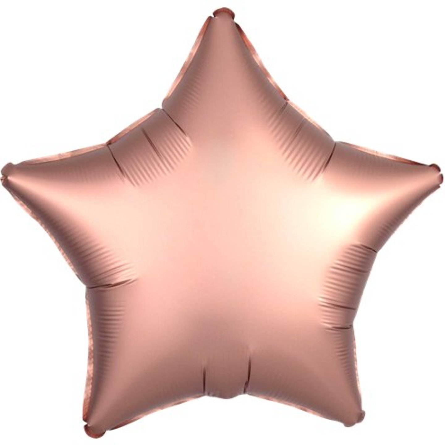 Satin Rose Gold Star 18 Inc. Helium