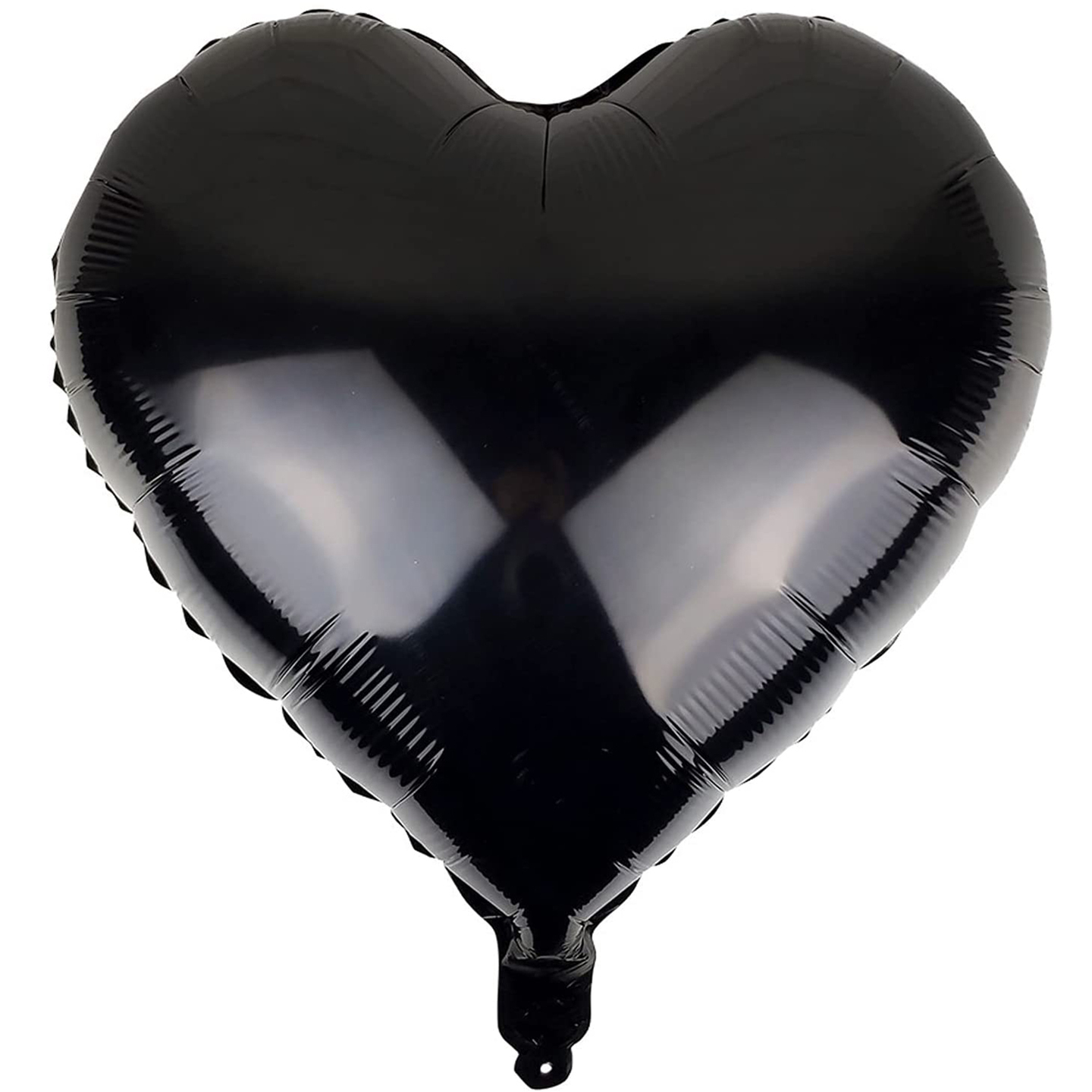 Metallic Black Heart 18 Inc. Helium