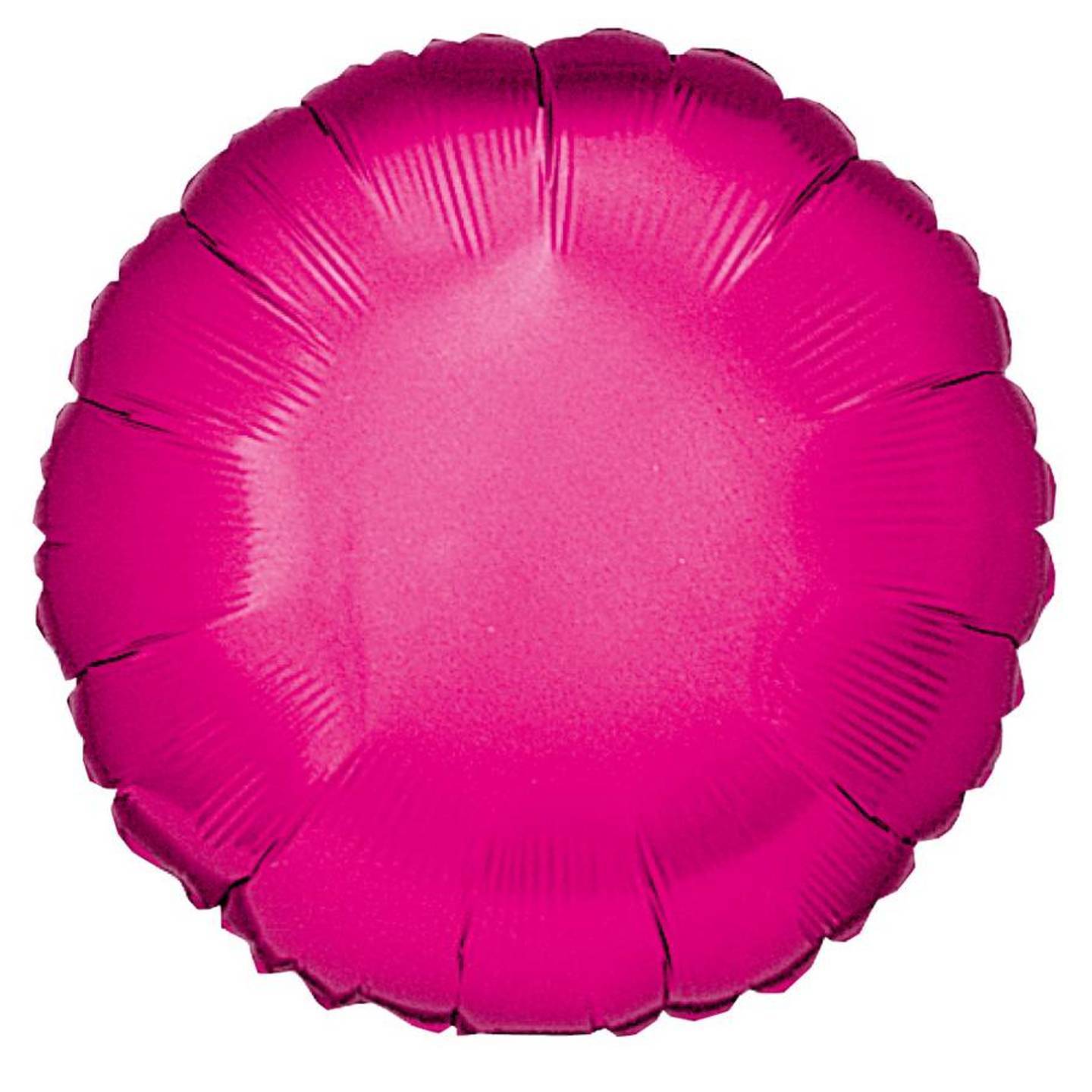Metallic Hot Pink Round 18 Inc. Helium