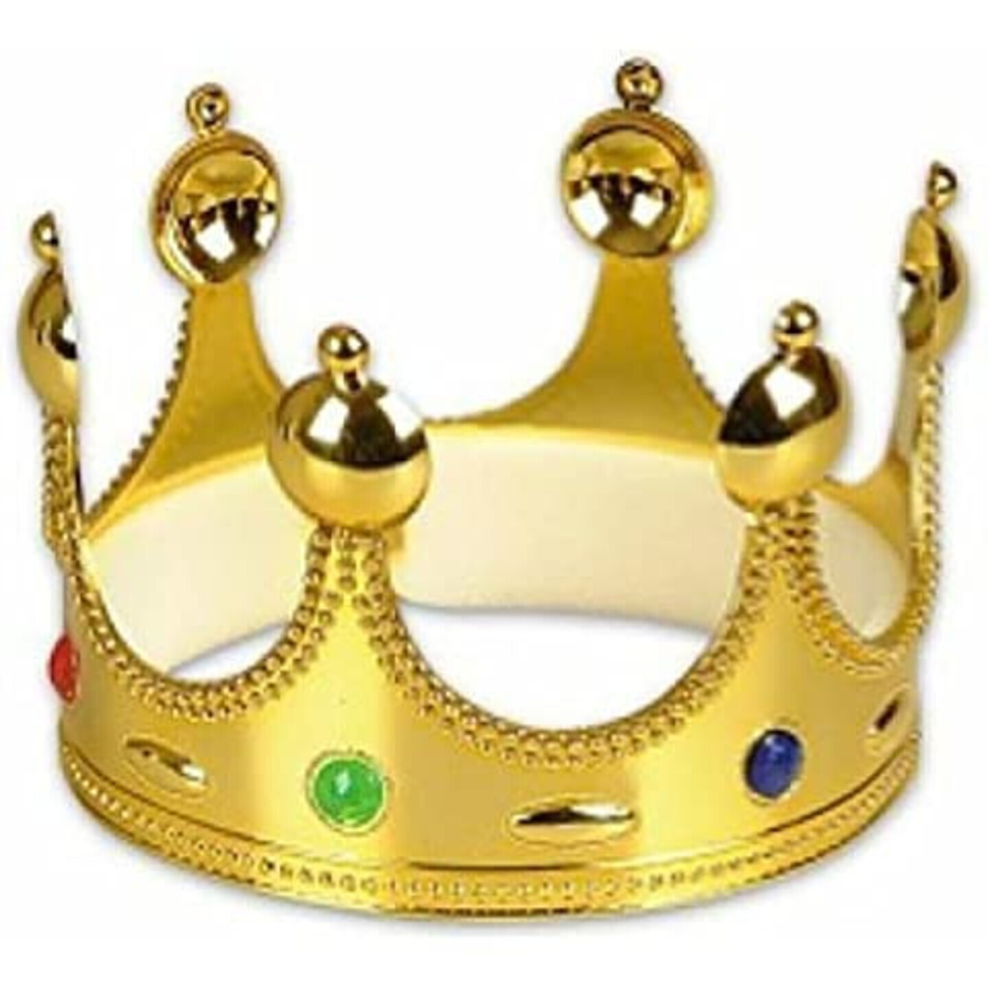 King Crown Party Accessory for Cosplay Costume Party (Gold)