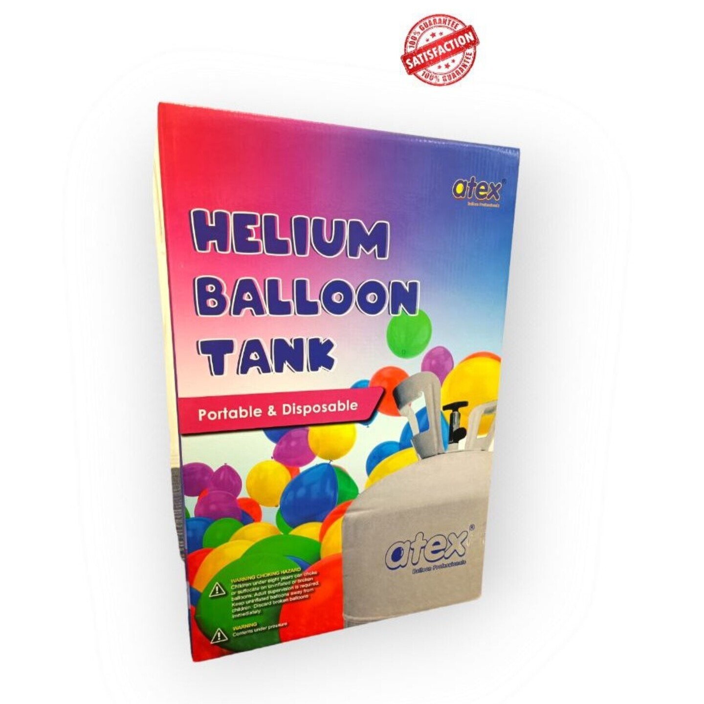 Helium Balloon Gas - Atex Disposable Gas Tank