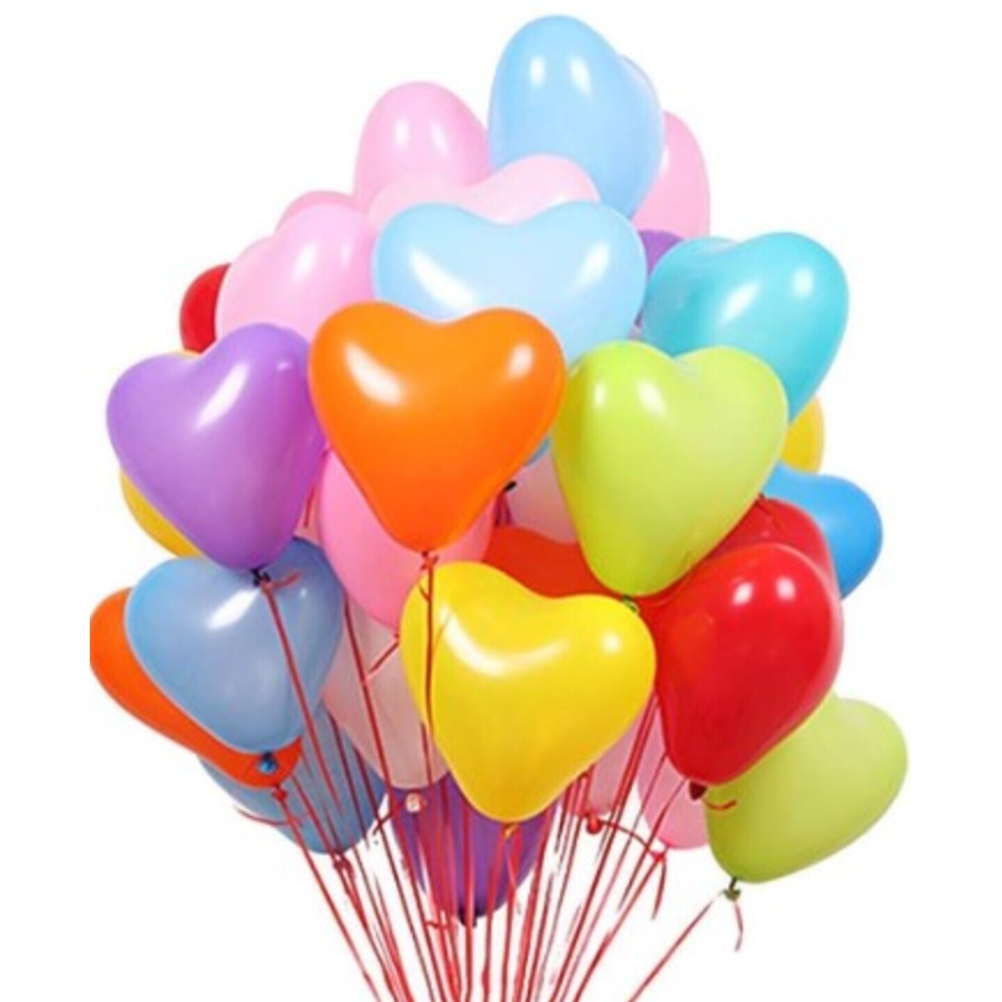 Heart / Clear Latex Balloons