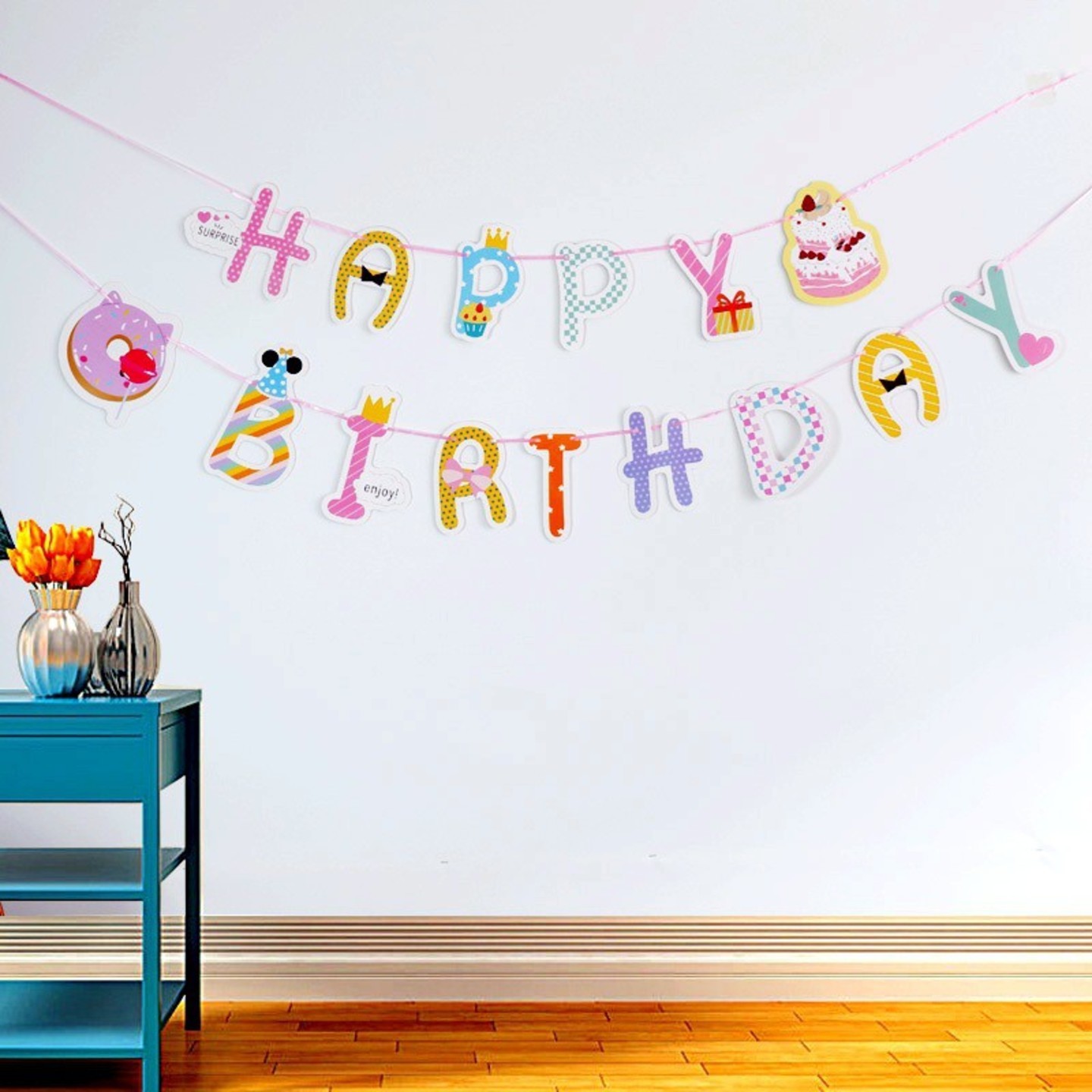Yummy Birthday Party Flag