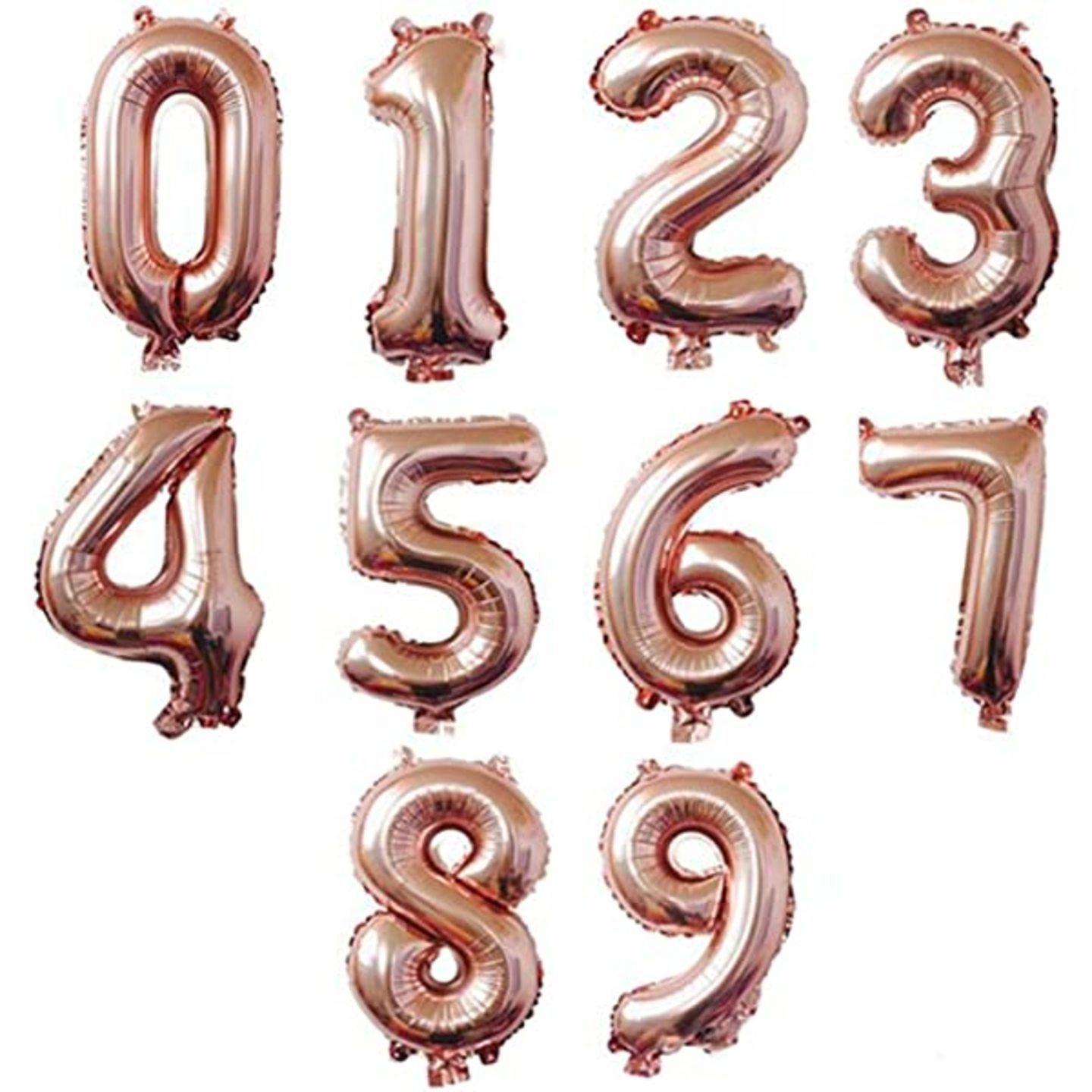 40″ Number Foil Balloon Rose Gold (incl. Helium)