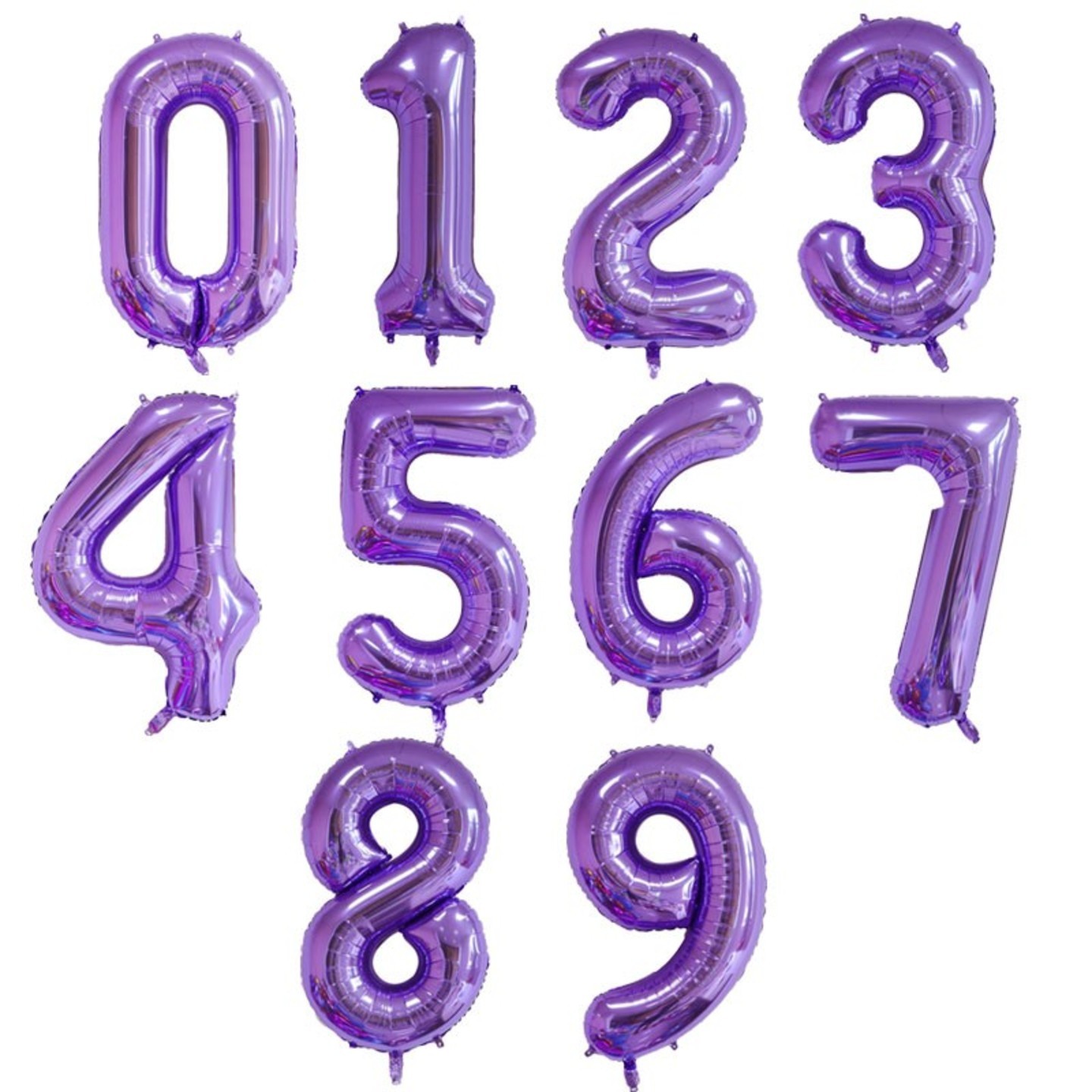 40″ Number Foil Balloon Purple (incl. Helium)