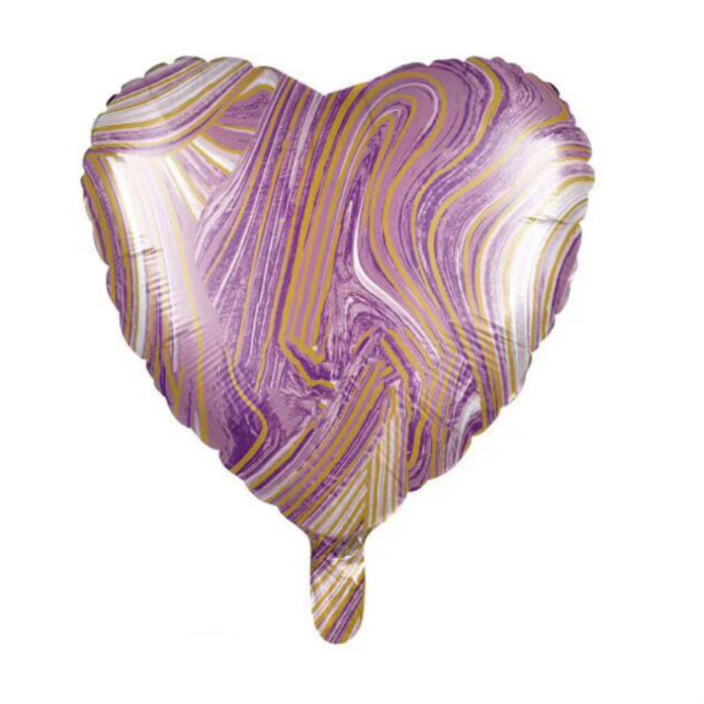 Marble Purple Heart 18 Inc. Helium
