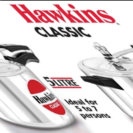 HAWKINS CLASSIC 5LT PRESSURE COOKER 