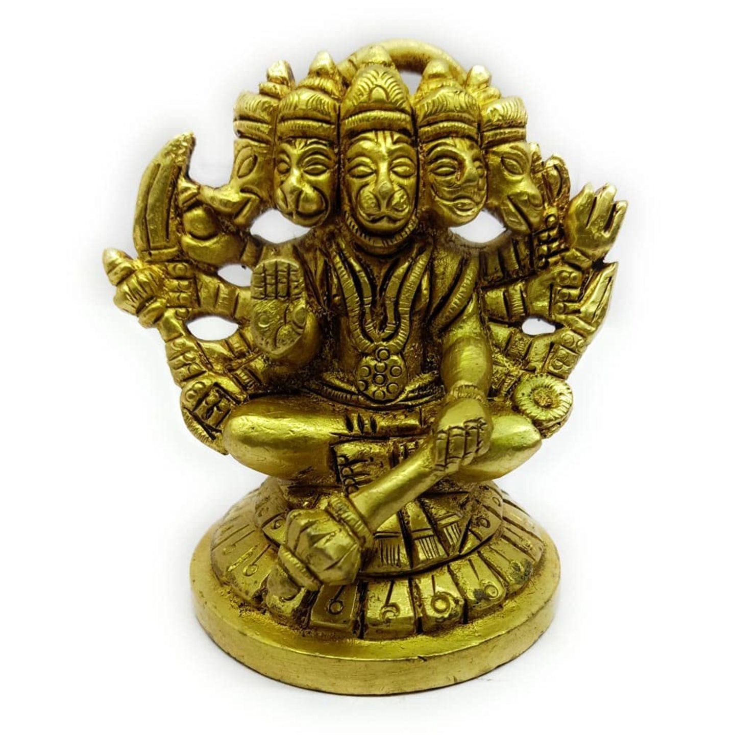 KE - 142  Brass PANCHMUKHI Hanuman Idol
