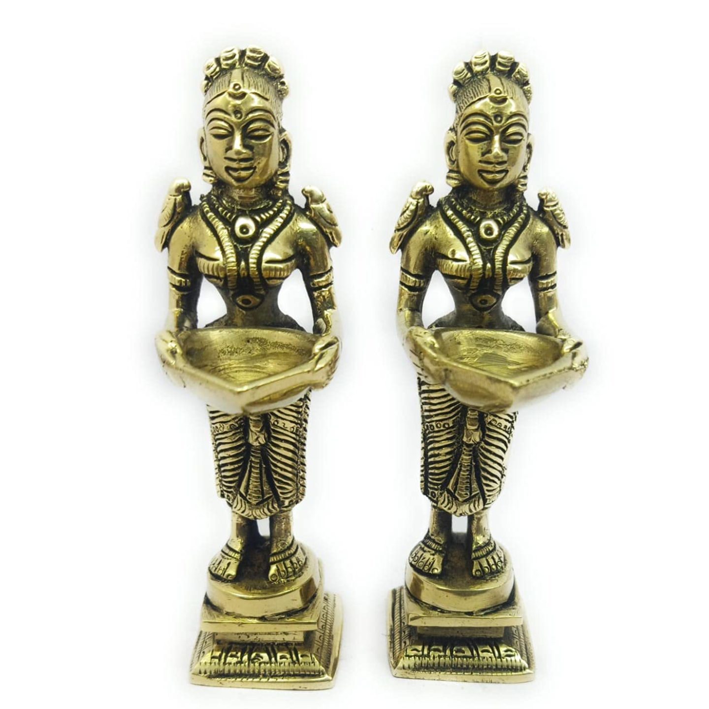 KE - 166 BRASS DHEEPLAKSHMI 