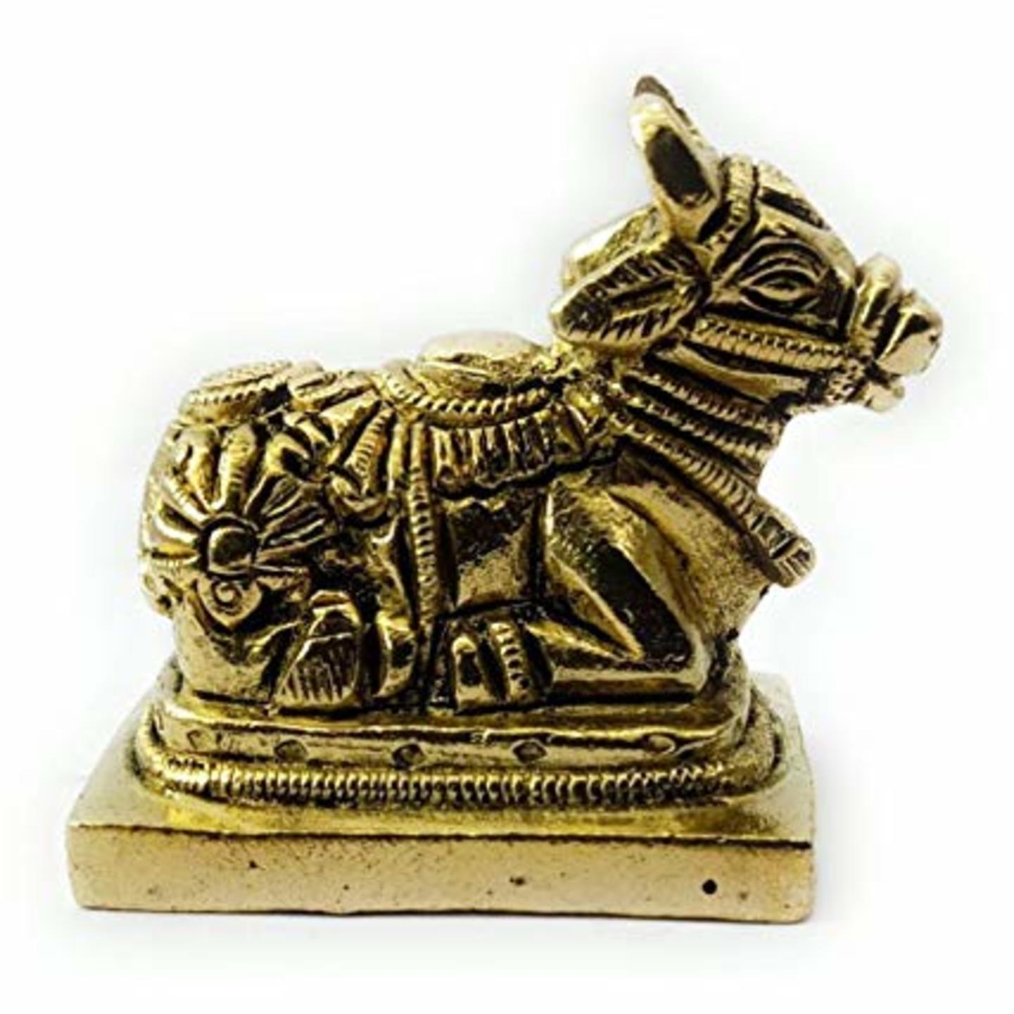 KE - 155 BRASS NANDI STATUE