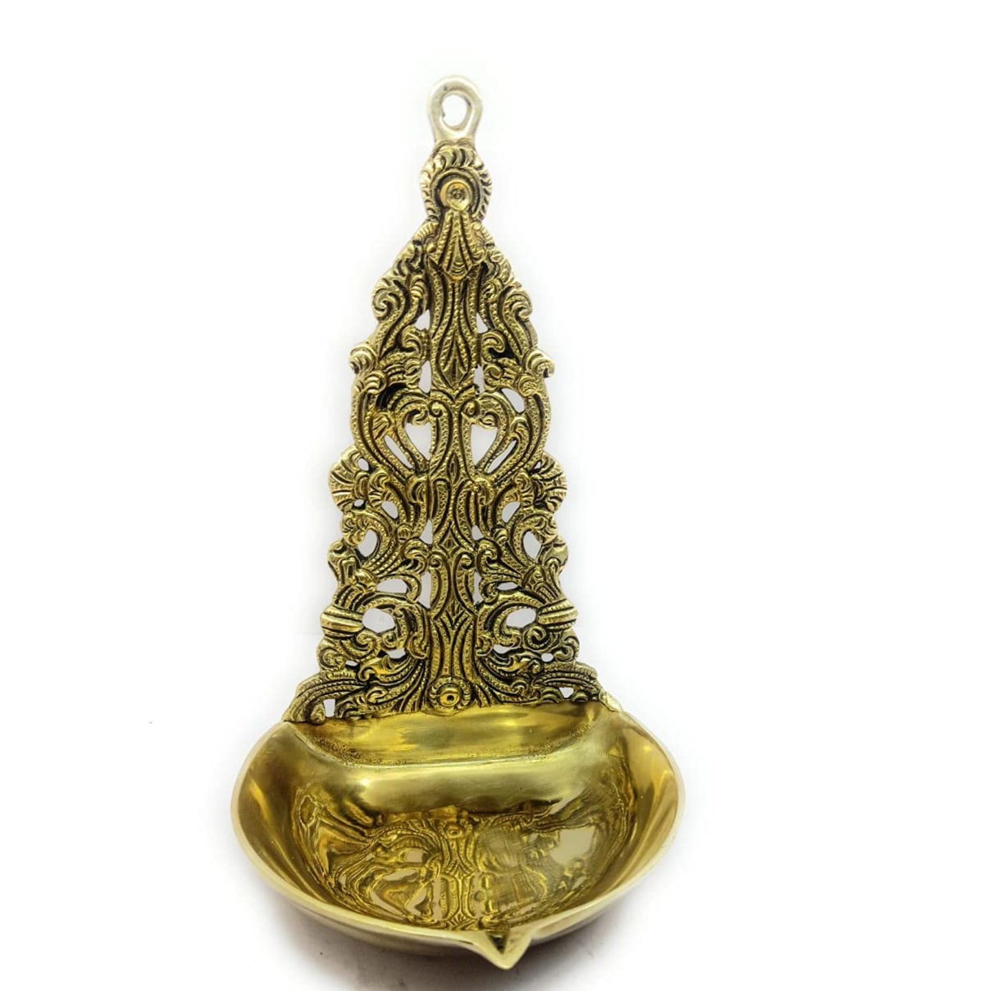 KE - 167 BRASS DESIGNED  WALL HANGING DIYA