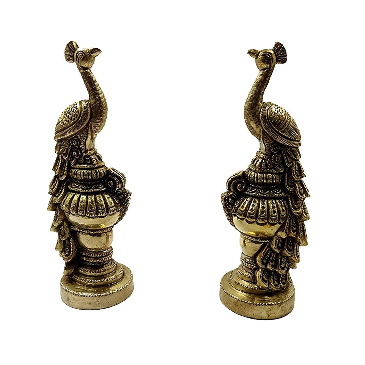 Brass Peacockset