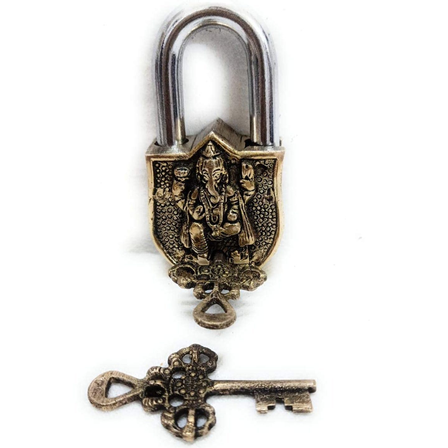 Brass Antique Ganesh Lock