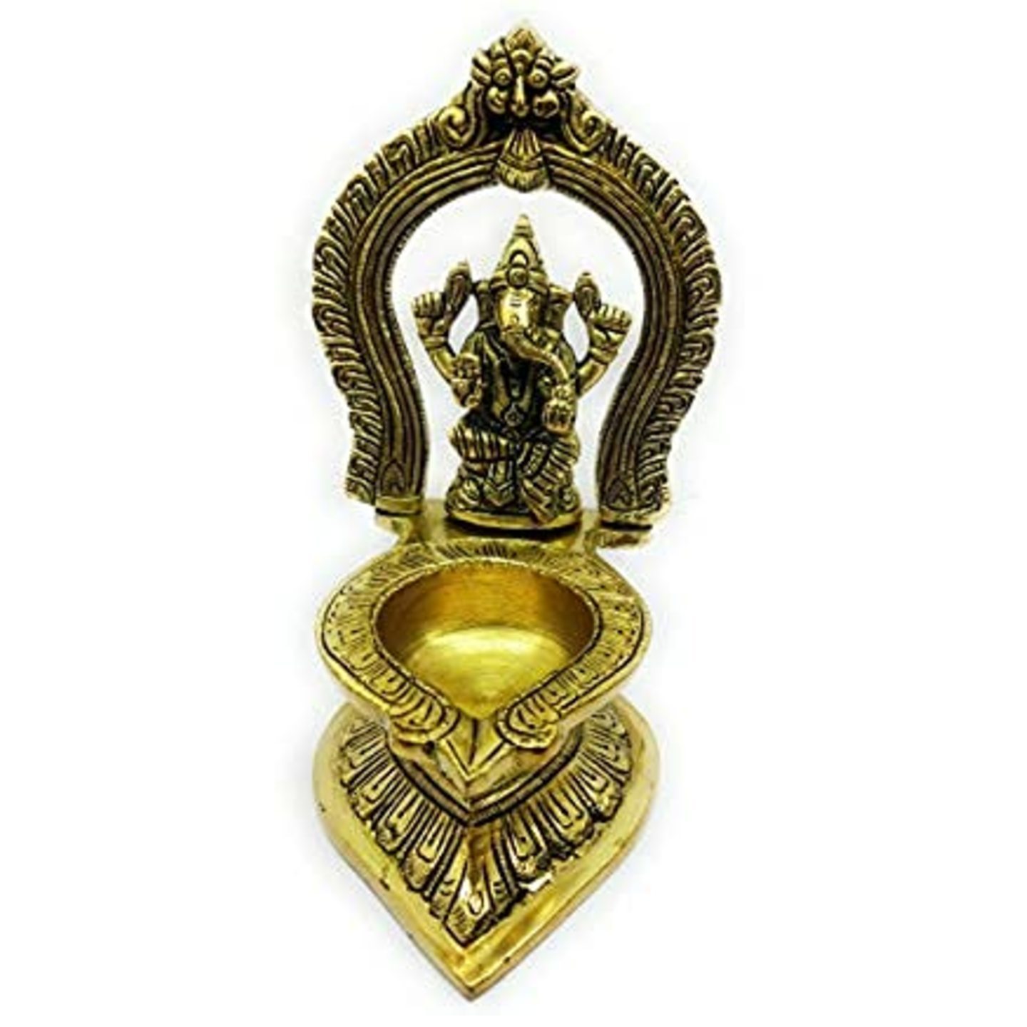 KE - 171 BRASS GANESHA DIYA 