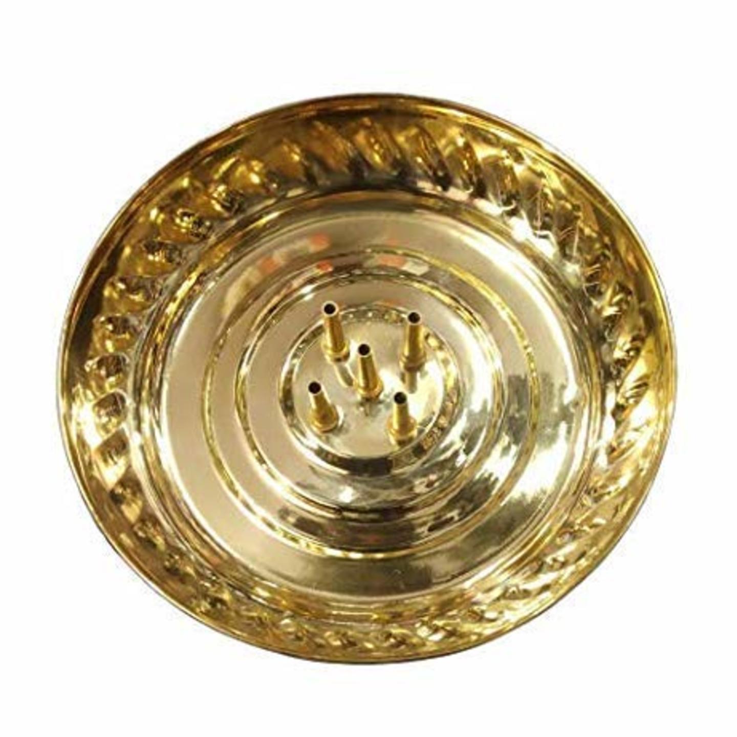 Brass Agarbatti Stand with Ash Catcher