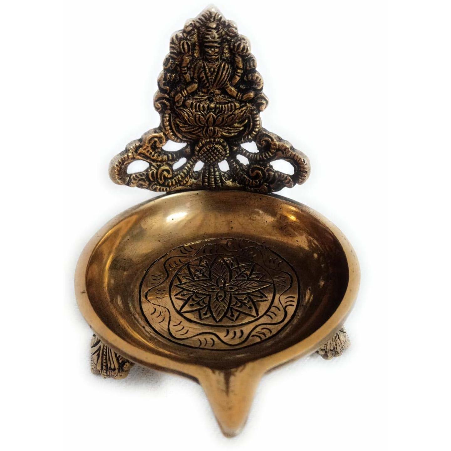 KE - 151   BRASS LAKSHMI DIYA 