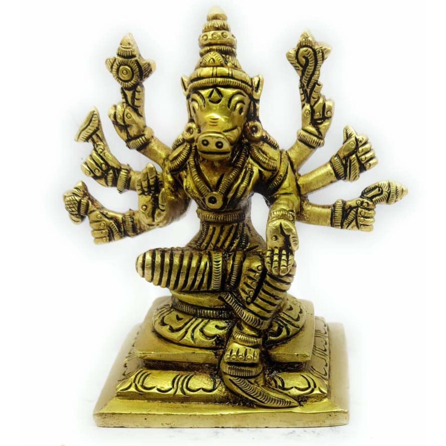 KE-120 BRAS VARAHI STATUE 4"