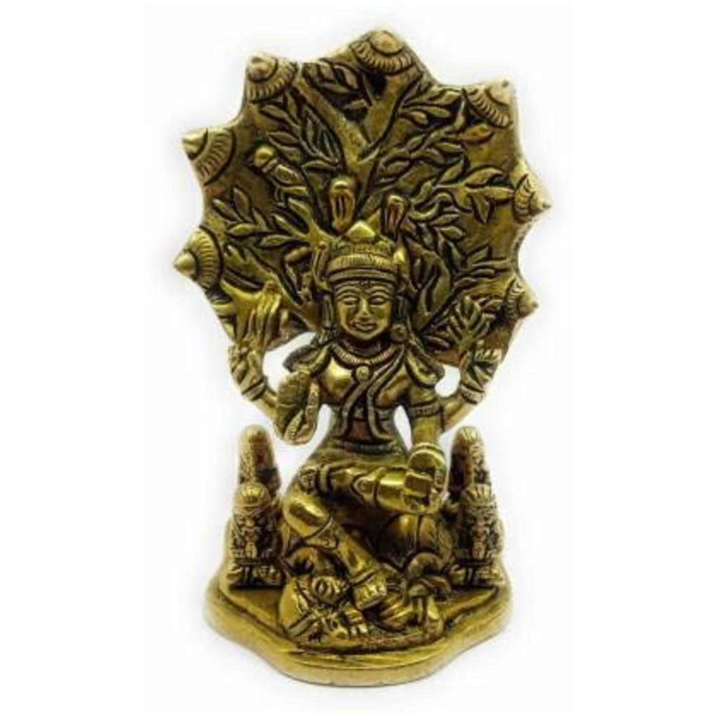 KE - 145  DHAKSHINA Murthy Shiva Brass Idol