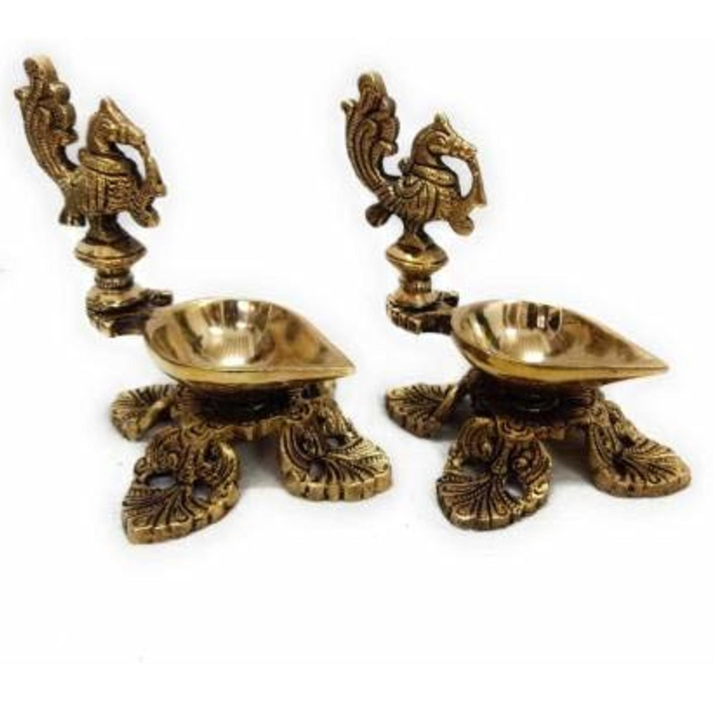 KE - 170 BRASS ANNAM DHEEPAM