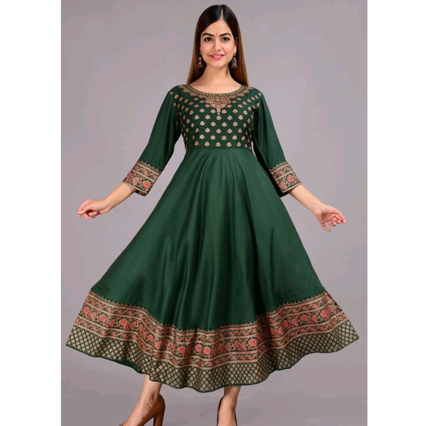 Anarkali Designer printed kurti