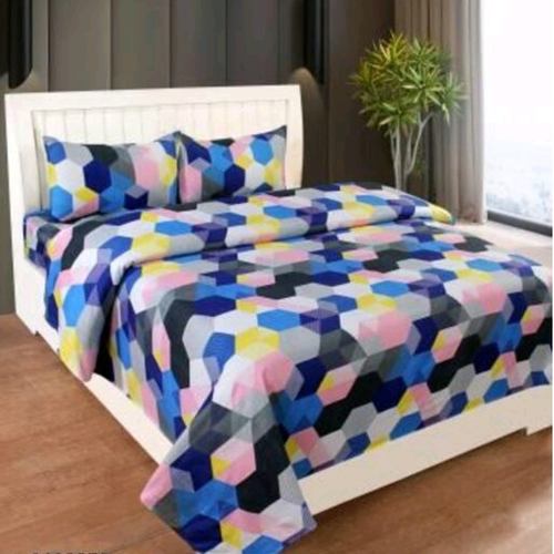 Trendy Cotton 100 x 90 Double Queen Bed Sheet 