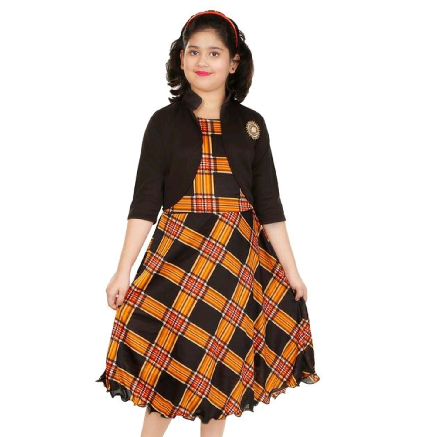 Checks beautiful dress