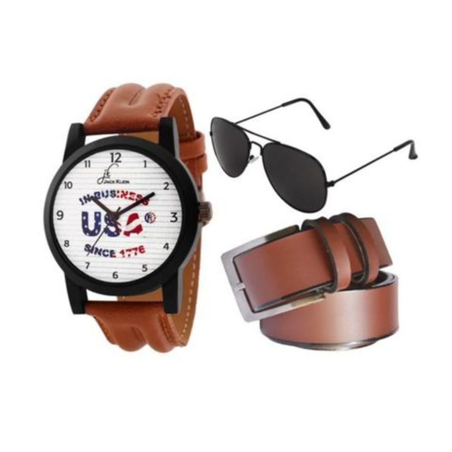 Stylish Man's Watch combo 3in1 