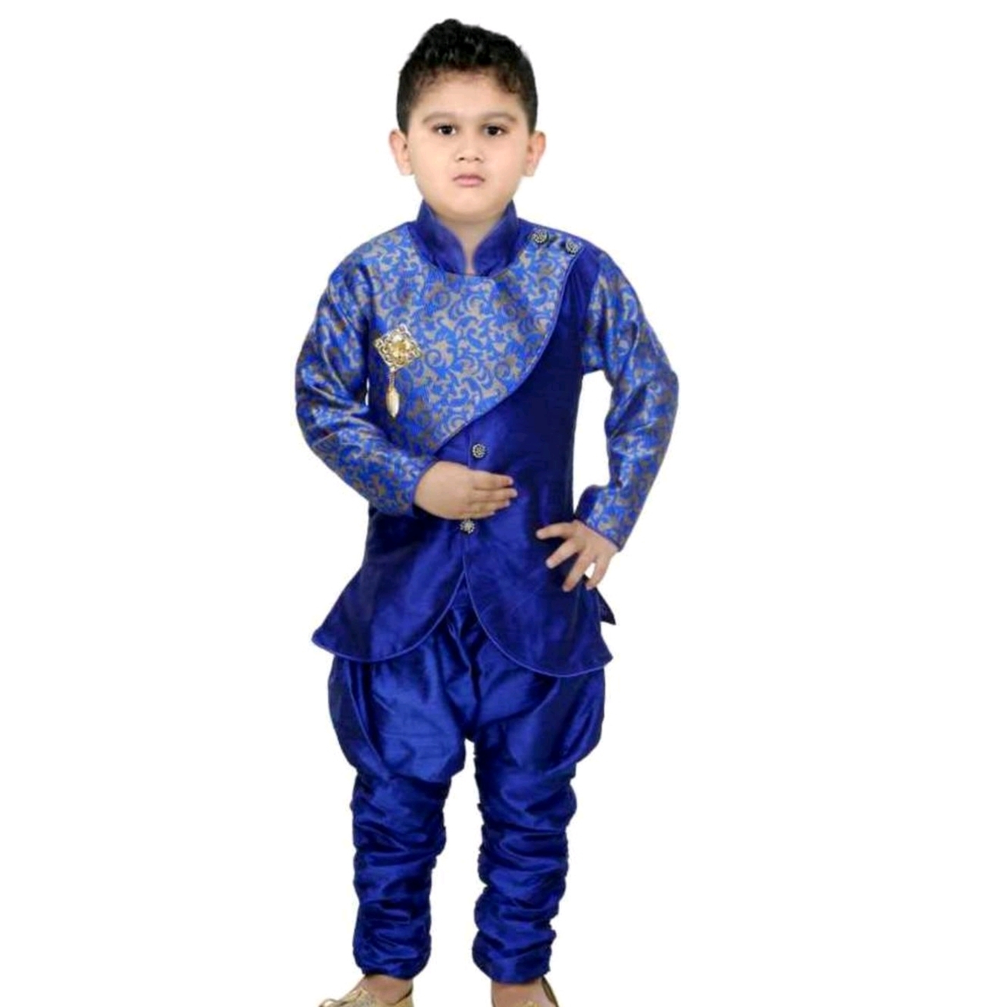 Blue Kurta with Pyjama With set for boys 