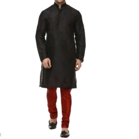 Trendy Dupion Raw Silk Mens Kurta Set