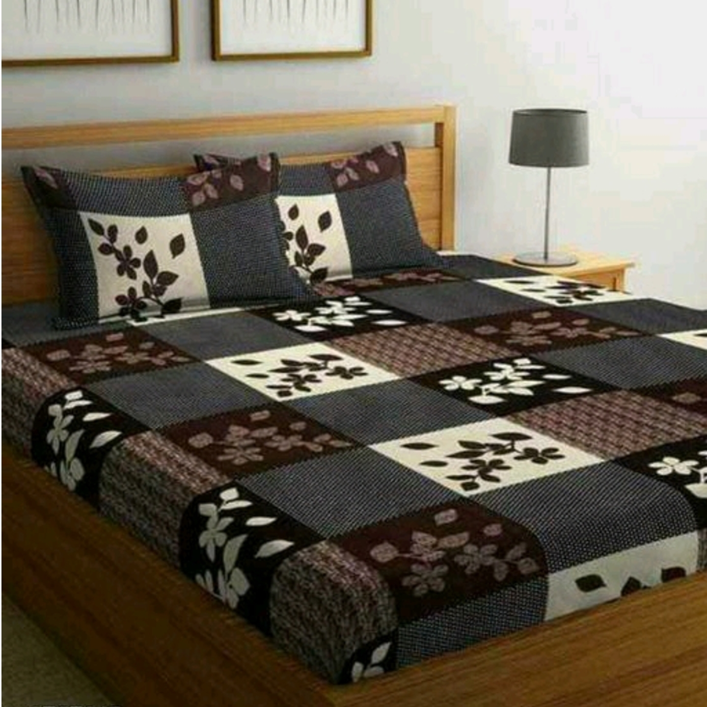 Designer Microfiber Double Bedsheet