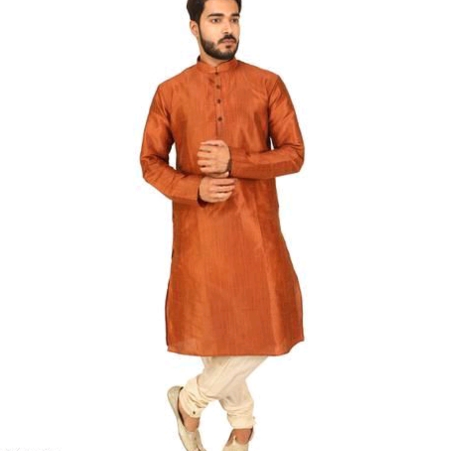 Ethnic Cotton Silk Men's Kurta Set