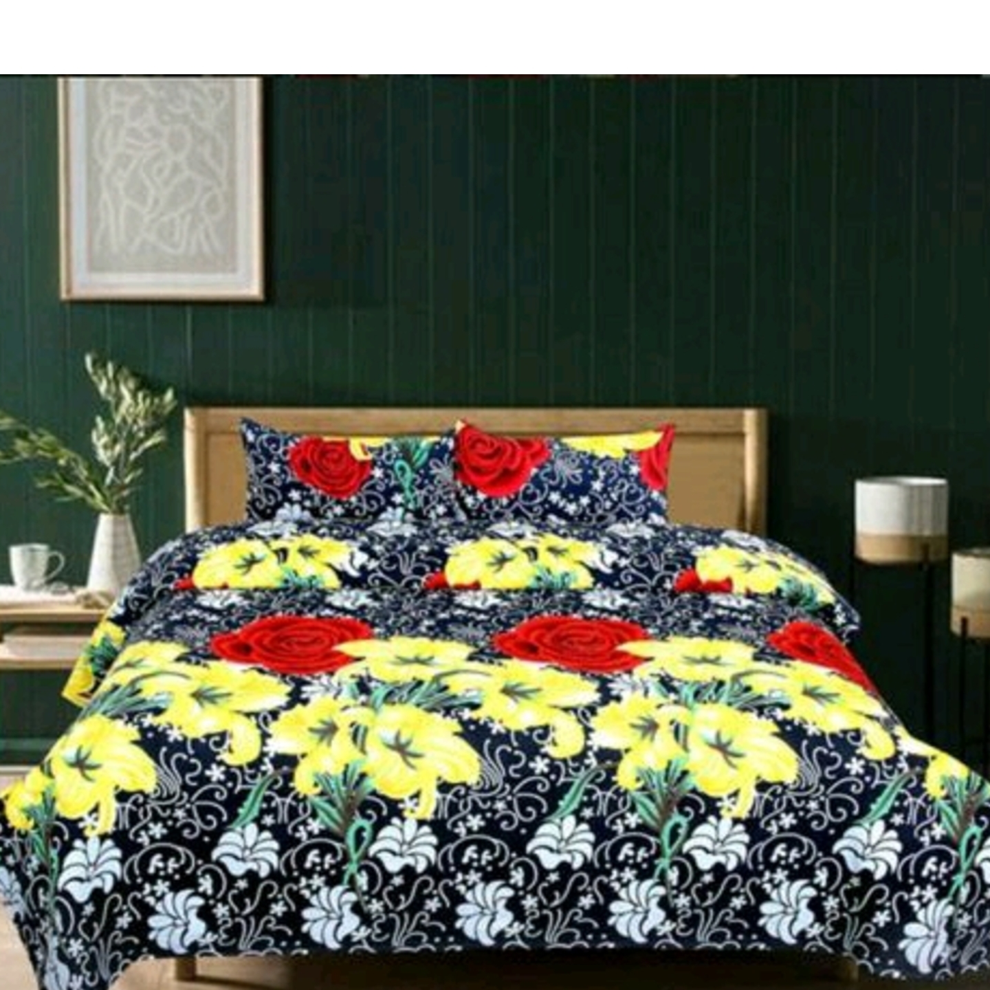 Designer Microfiber Double Bedsheet