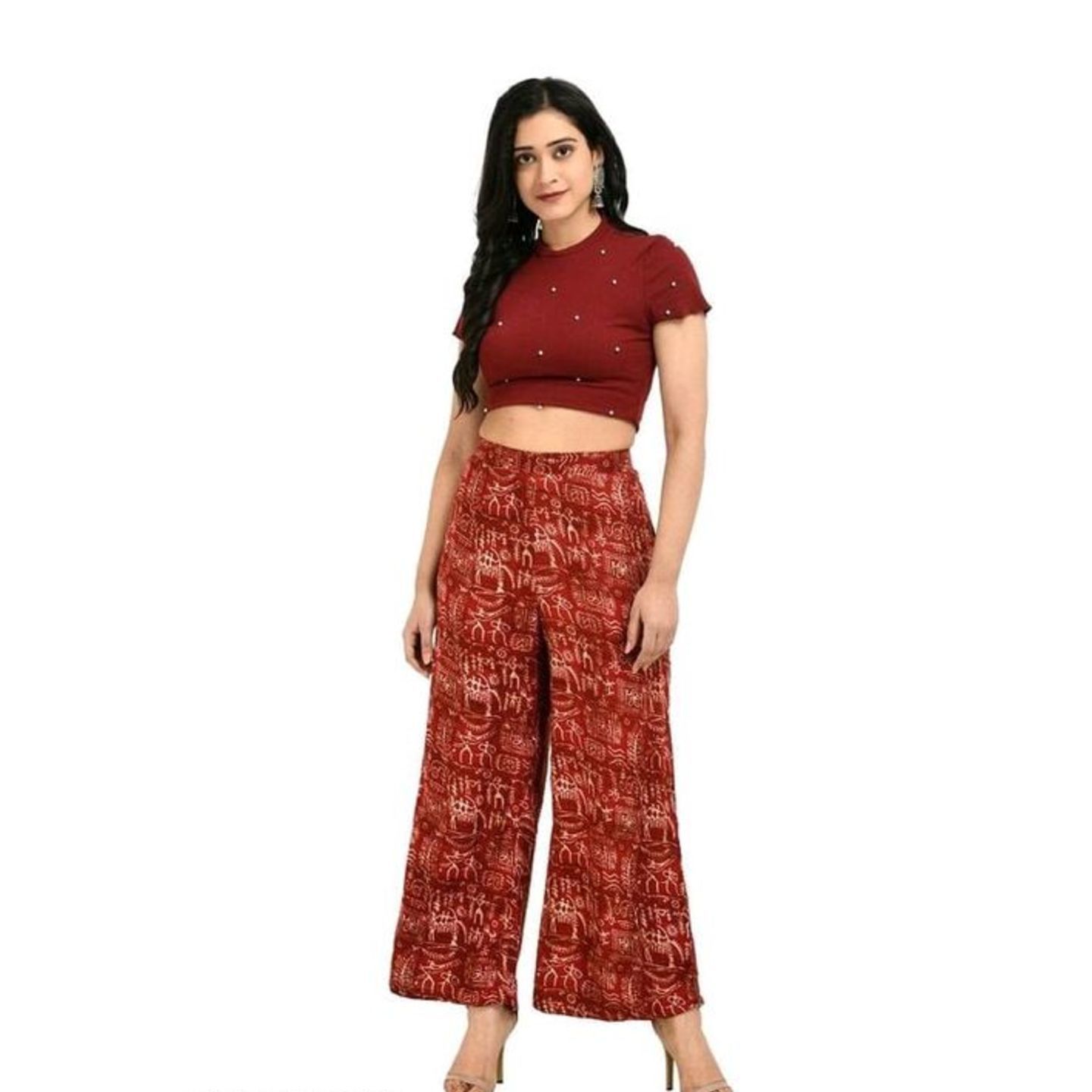 Ankuri Multi prited cotton flex Palazzo