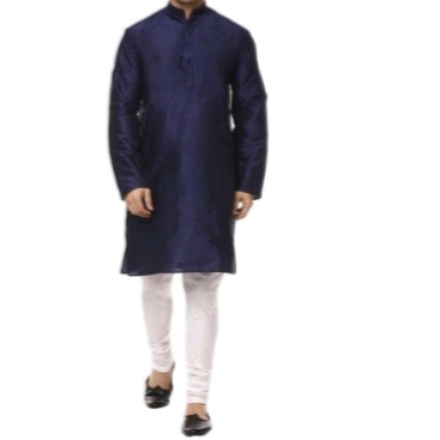 Trendy Dupion Raw Silk Mens Kurta Set