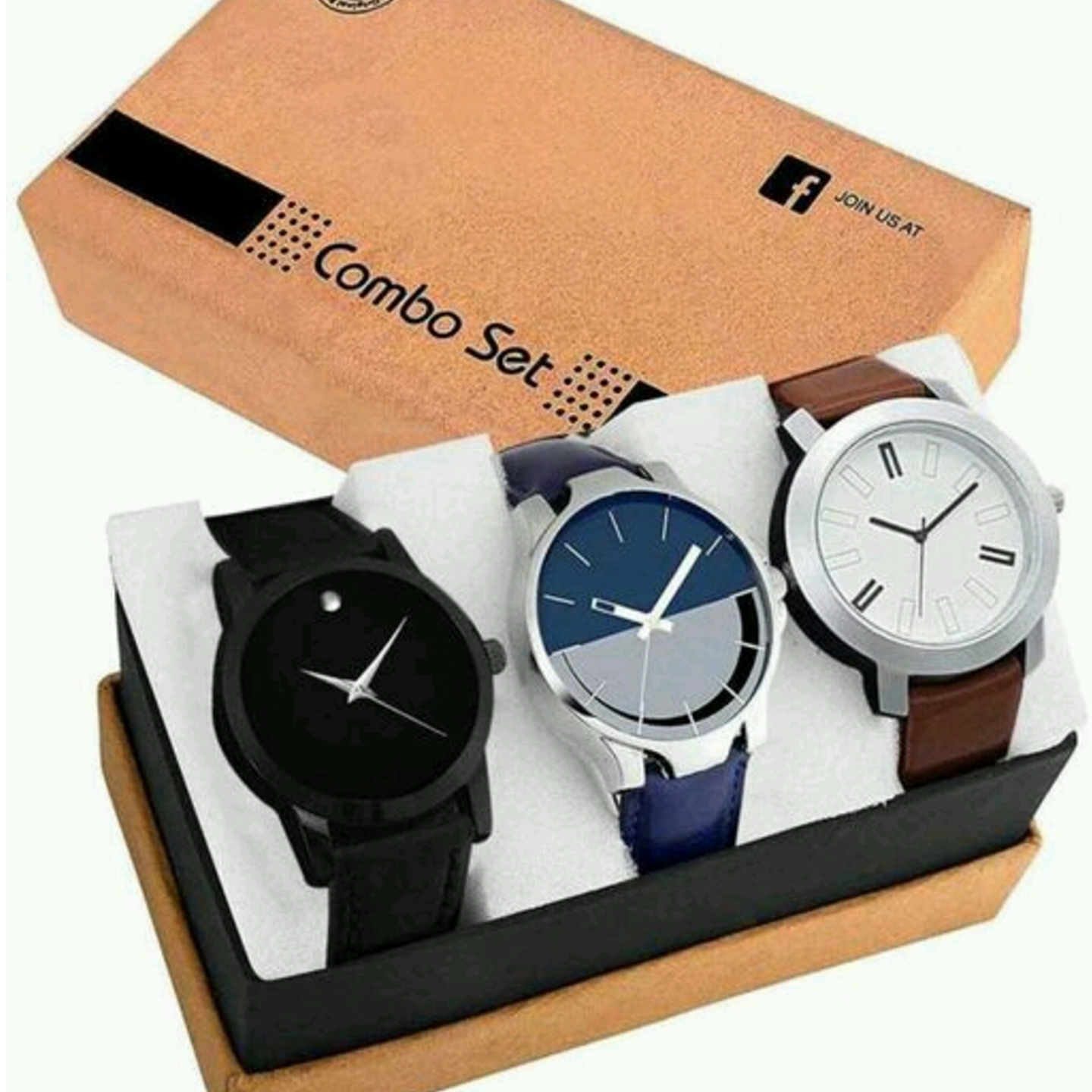 Stylish Man's Watch combo 3in1 