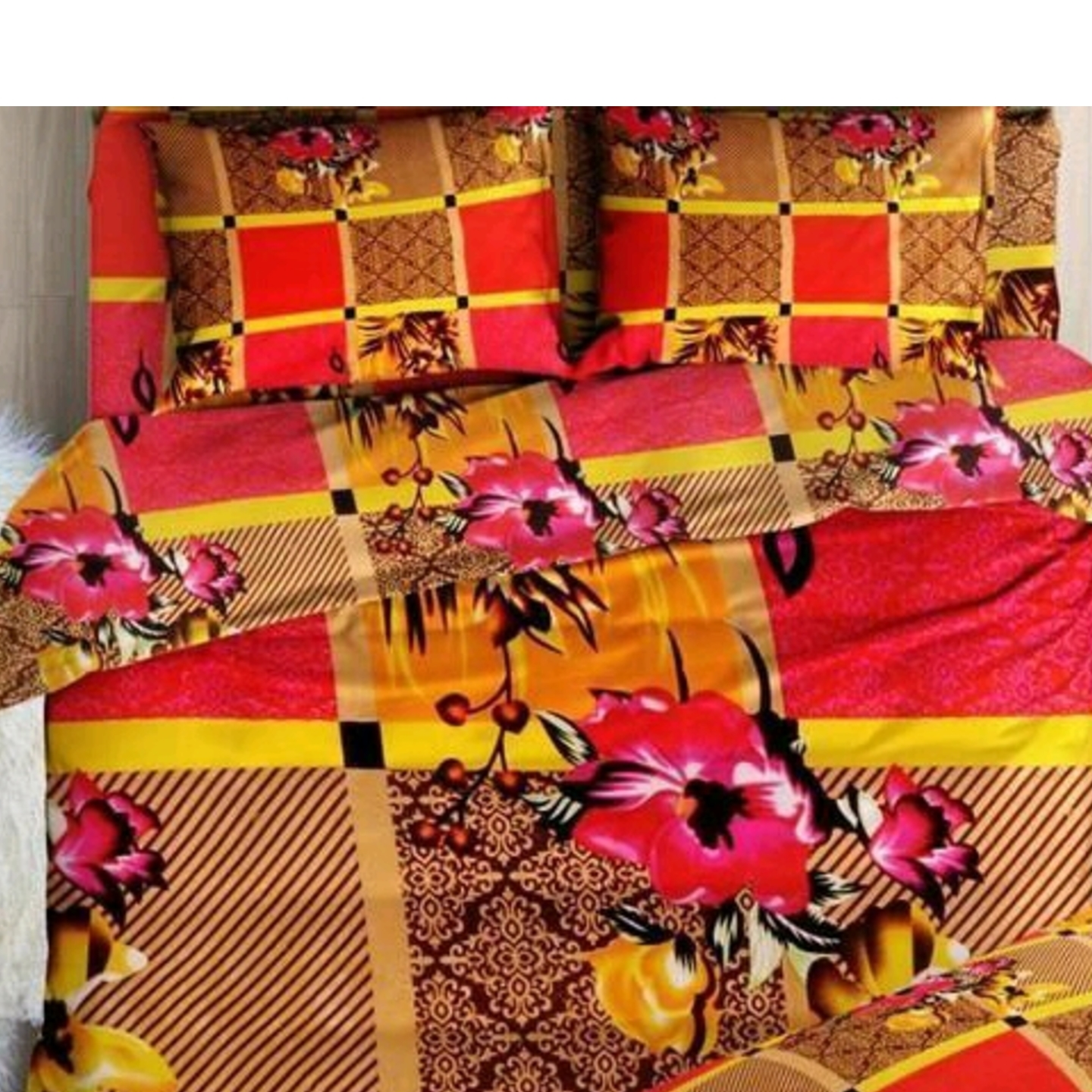 Designer Microfiber Double Bedsheet