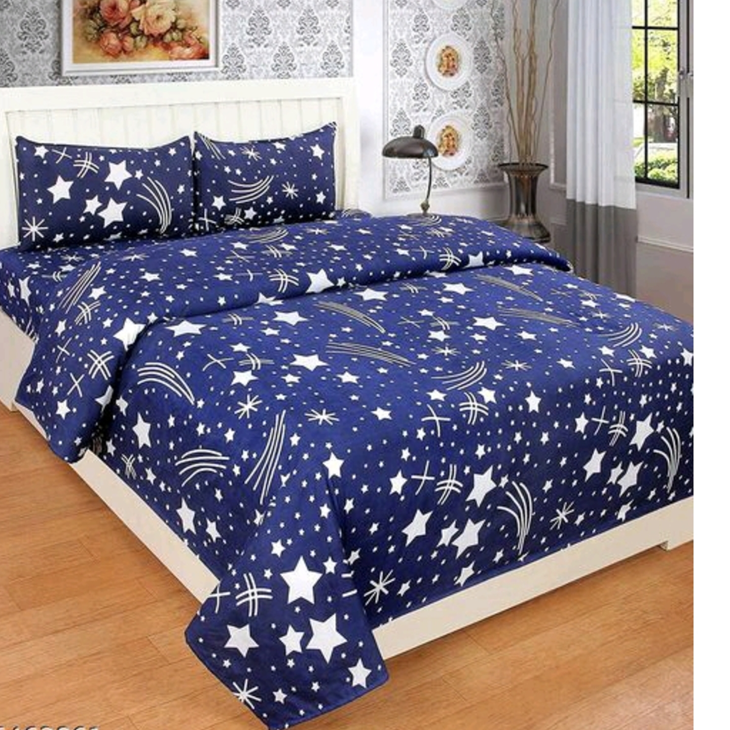 Trendy Cotton 100 x 90 Double Queen Bed Sheet 