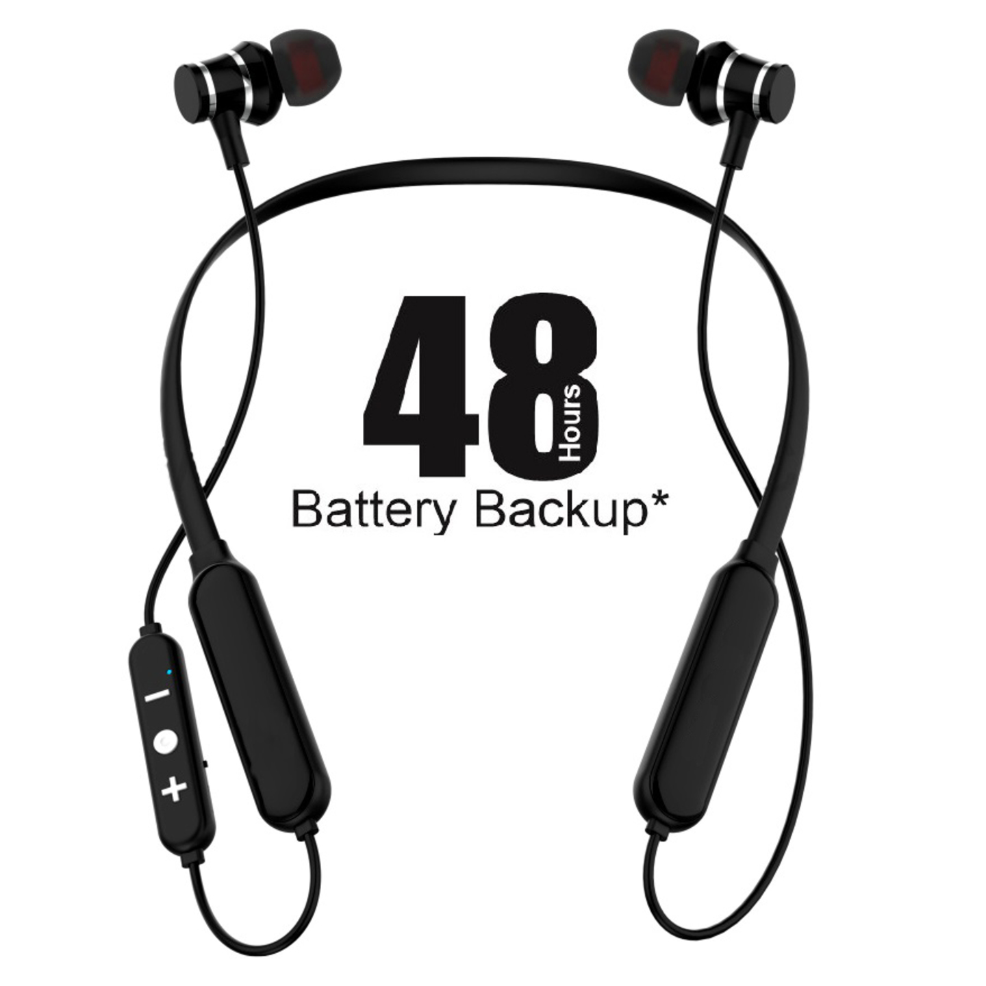 48HOURS NON-STOP BATTERY BACKUP AND HIGH QUALITY Wireless Neckband With Mic