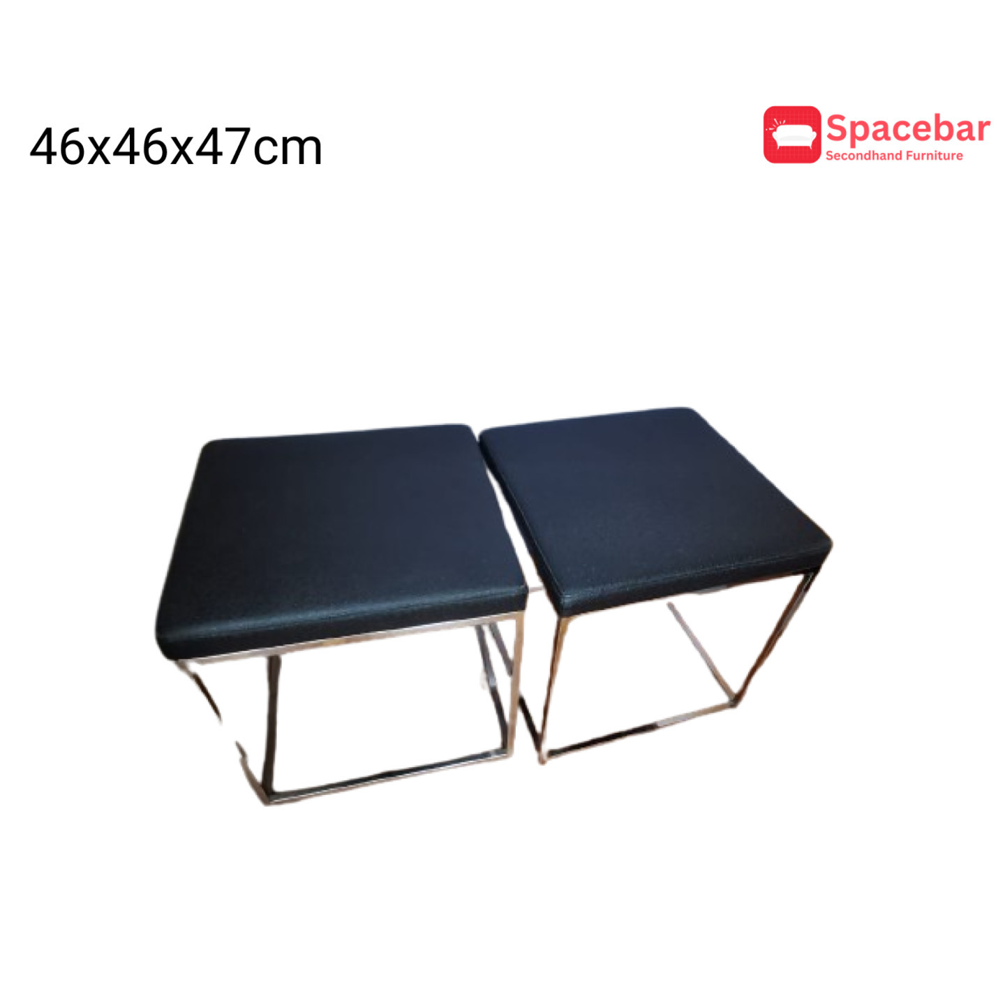 Two Leather Stool 